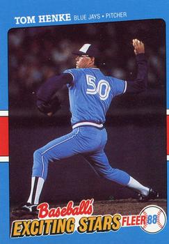 1988 Fleer Baseball's Exciting Stars #19 Tom Henke Front