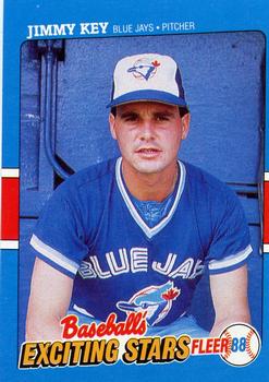 1988 Fleer Baseball's Exciting Stars #24 Jimmy Key Front