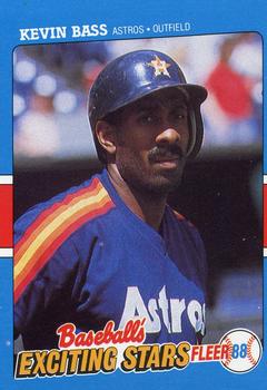 1988 Fleer Baseball's Exciting Stars #2 Kevin Bass Front