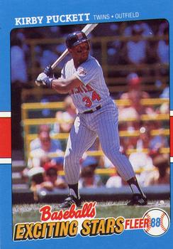1988 Fleer Baseball's Exciting Stars #30 Kirby Puckett Front