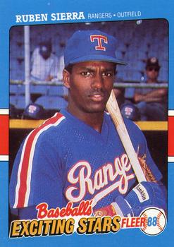 1988 Fleer Baseball's Exciting Stars #38 Ruben Sierra Front