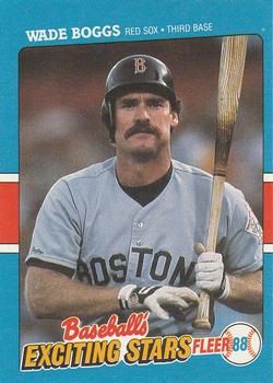 1988 Fleer Baseball's Exciting Stars #4 Wade Boggs Front