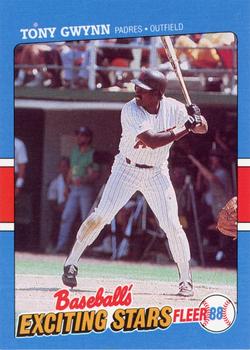 1988 Fleer Baseball's Exciting Stars #17 Tony Gwynn Front