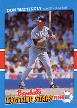 1988 Fleer Baseball's Exciting Stars #25 Don Mattingly Front