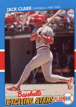 1988 Fleer Baseball's Exciting Stars #8 Jack Clark Front