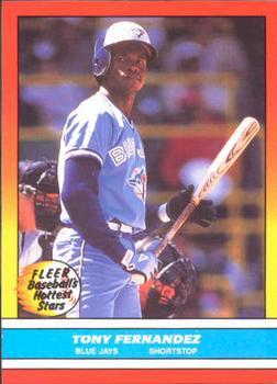 1988 Fleer Baseball's Hottest Stars #10 Tony Fernandez Front