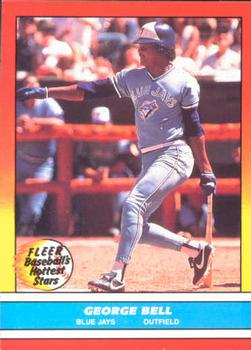 1988 Fleer Baseball's Hottest Stars #1 George Bell Front