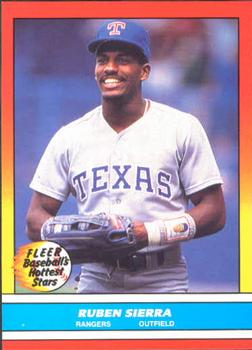 1988 Fleer Baseball's Hottest Stars #38 Ruben Sierra Front