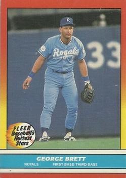 1988 Fleer Baseball's Hottest Stars #4 George Brett Front