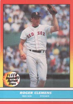 1988 Fleer Baseball's Hottest Stars #7 Roger Clemens Front