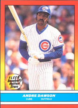 1988 Fleer Baseball's Hottest Stars #9 Andre Dawson Front
