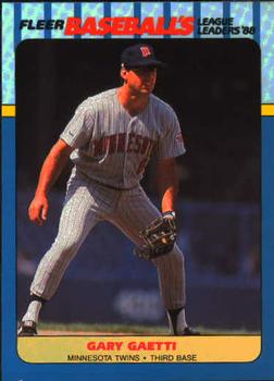1988 Fleer Baseball's League Leaders #13 Gary Gaetti Front