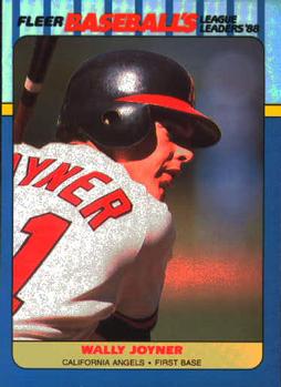 1988 Fleer Baseball's League Leaders #22 Wally Joyner Front