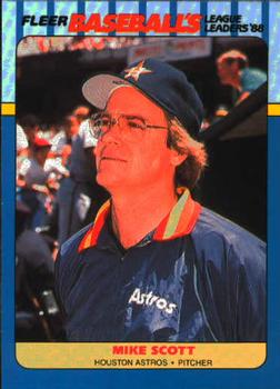 1988 Fleer Baseball's League Leaders #36 Mike Scott Front