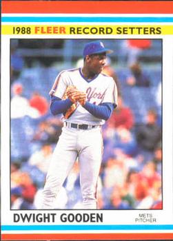 1988 Fleer Record Setters #14 Dwight Gooden Front