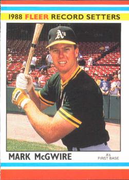 1988 Fleer Record Setters #25 Mark McGwire Front