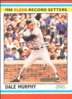 1988 Fleer Record Setters #27 Dale Murphy Front