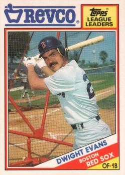 1988 Topps Revco League Leaders #24 Dwight Evans Front