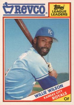 1988 Topps Revco League Leaders #25 Willie Wilson Front