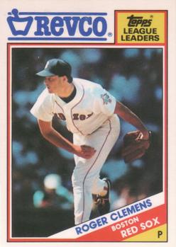 1988 Topps Revco League Leaders #28 Roger Clemens Front