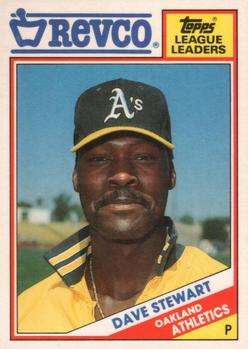 1988 Topps Revco League Leaders #29 Dave Stewart Front