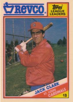 1988 Topps Revco League Leaders #4 Jack Clark Front