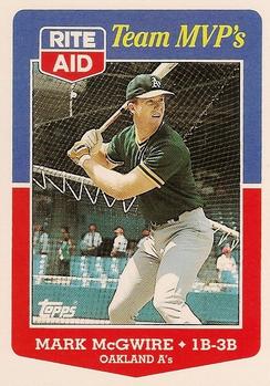 1988 Topps Rite-Aid Team MVP's #23 Mark McGwire Front