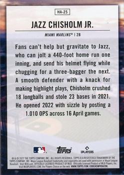 2022 Topps Update - Home Field Advantage #HA-25 Jazz Chisholm Back
