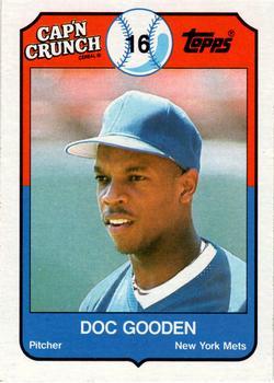 1989 Topps Cap'n Crunch #17 Doc Gooden Front