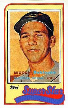 1989 Topps/LJN Baseball Talk #10 Brooks Robinson Front