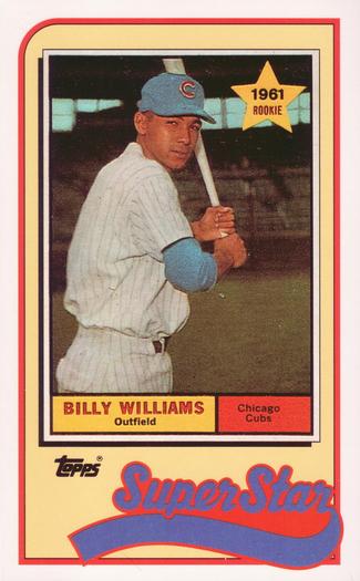 1989 Topps/LJN Baseball Talk #11 Billy Williams Front
