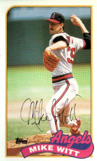 1989 Topps/LJN Baseball Talk #125 Mike Witt Front