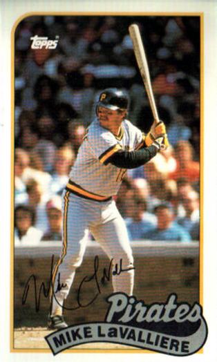 1989 Topps/LJN Baseball Talk #126 Mike LaValliere Front