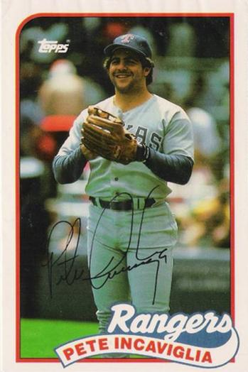 1989 Topps/LJN Baseball Talk #127 Pete Incaviglia Front