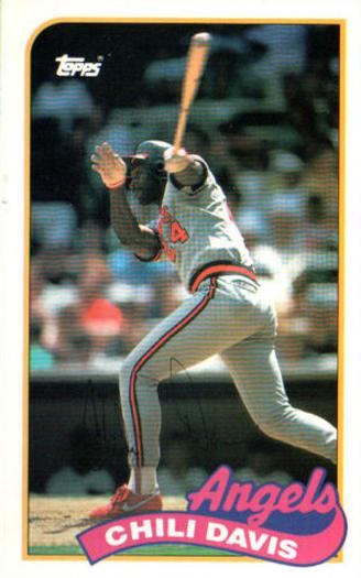 1989 Topps/LJN Baseball Talk #134 Chili Davis Front