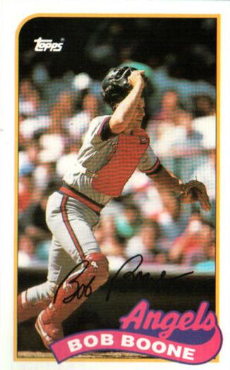 1989 Topps/LJN Baseball Talk #135 Bob Boone Front