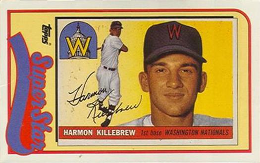 1989 Topps/LJN Baseball Talk #13 Harmon Killebrew Front