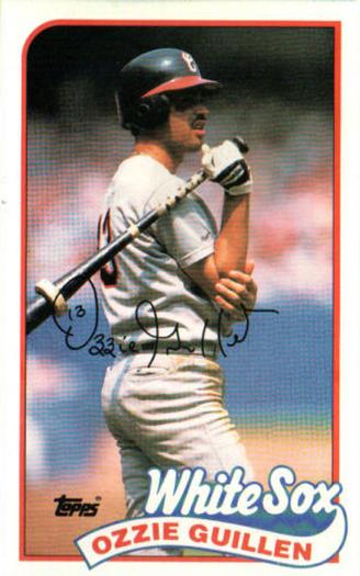 1989 Topps/LJN Baseball Talk #149 Ozzie Guillen Front