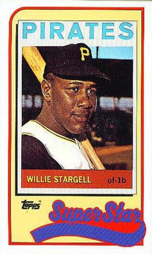 1989 Topps/LJN Baseball Talk #16 Willie Stargell Front