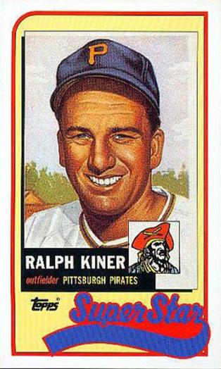1989 Topps/LJN Baseball Talk #36 Ralph Kiner Front