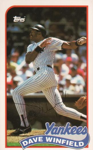 1989 Topps/LJN Baseball Talk #42 Dave Winfield Front