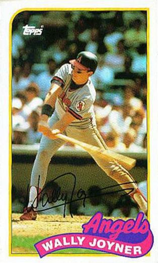 1989 Topps/LJN Baseball Talk #49 Wally Joyner Front