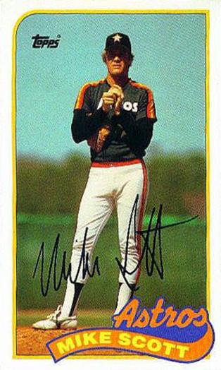 1989 Topps/LJN Baseball Talk #50 Mike Scott Front