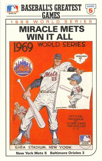 1989 Topps/LJN Baseball Talk #6 1969 World Series Game 5 Front