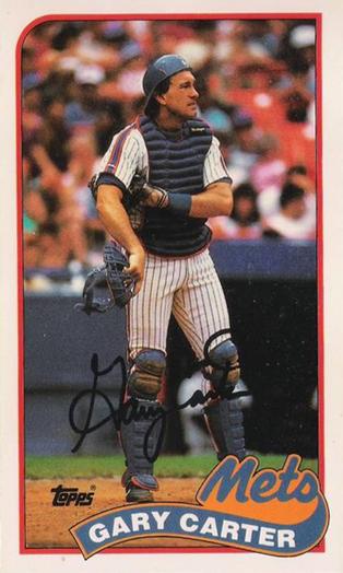 1989 Topps/LJN Baseball Talk #76 Gary Carter Front