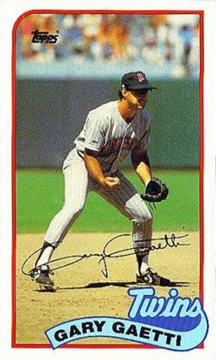 1989 Topps/LJN Baseball Talk #91 Gary Gaetti Front