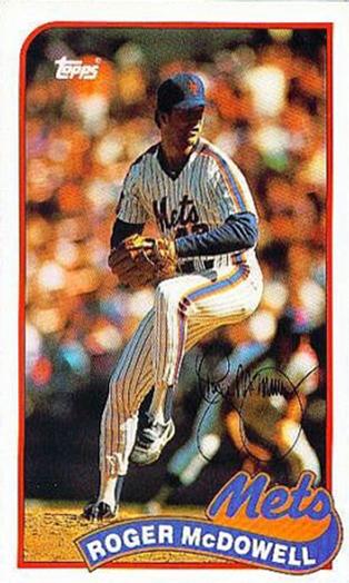 1989 Topps/LJN Baseball Talk #93 Roger McDowell Front