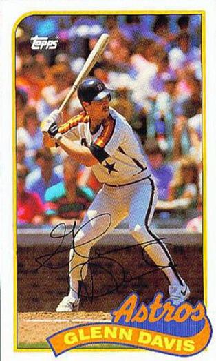 1989 Topps/LJN Baseball Talk #99 Glenn Davis Front