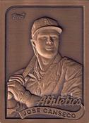 1989 Topps Gallery of Champions Bronze #500 Jose Canseco Front