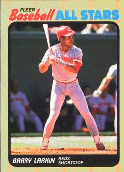1989 Fleer Baseball All-Stars #26 Barry Larkin Front